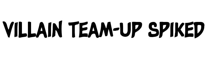 Villain Team-Up Spiked  フリーフォントのダウンロード