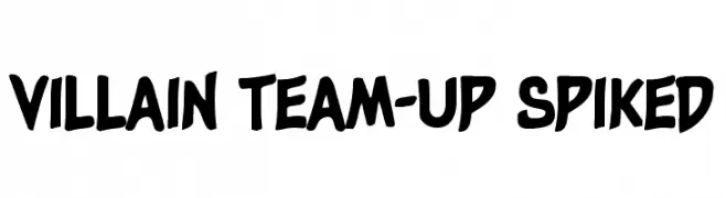 Villain Team-Up Spiked  font caratteri gratis