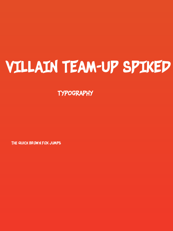 Villain Team-Up Spiked Poster