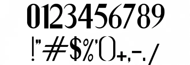 Villanesia Font OTHER CHARS