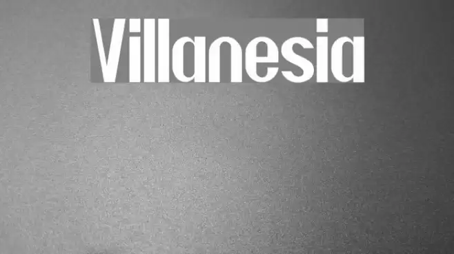 Villanesia Font examples