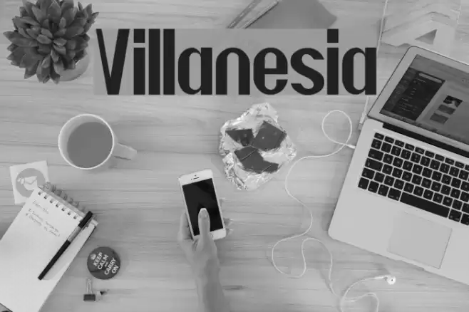 Villanesia Font examples