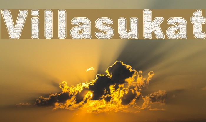 Villasukat Font examples