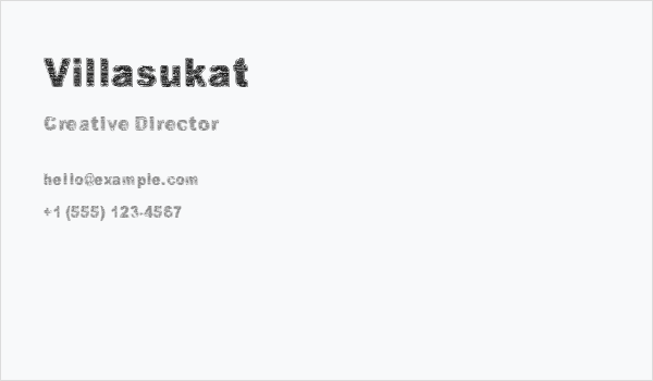 Villasukat Business Card