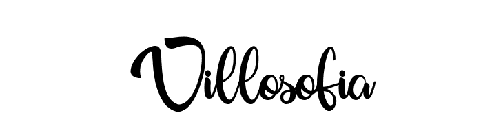 Villosofia  Frei Schriftart Herunterladen