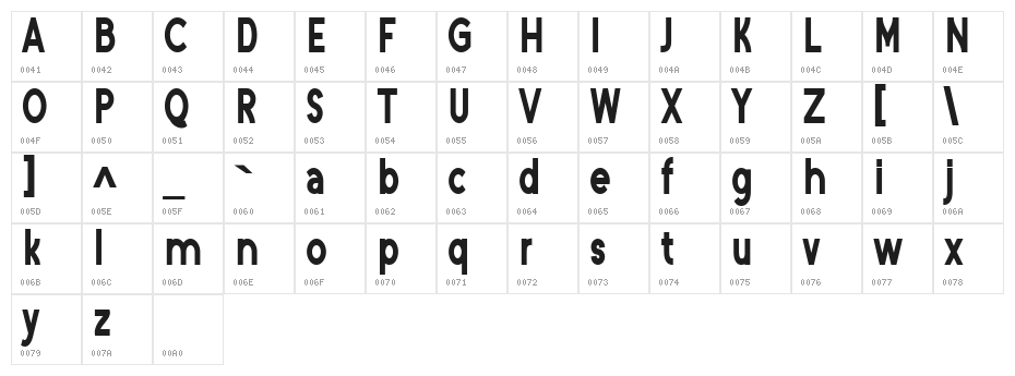 Vilona Black Character Map