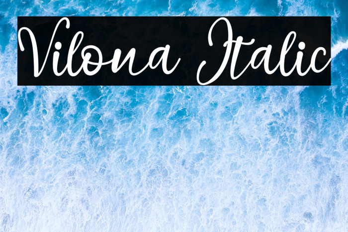 Vilona Italic Example 1