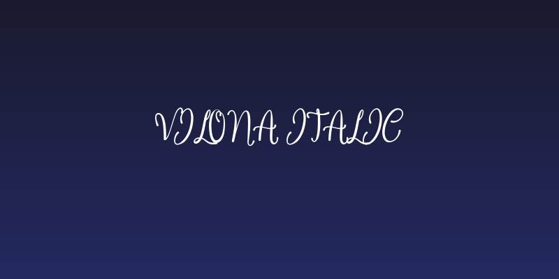 Vilona Italic Social Header