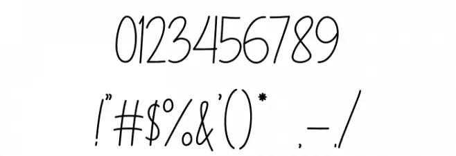 Vilova 2.0 Font OTHER CHARS