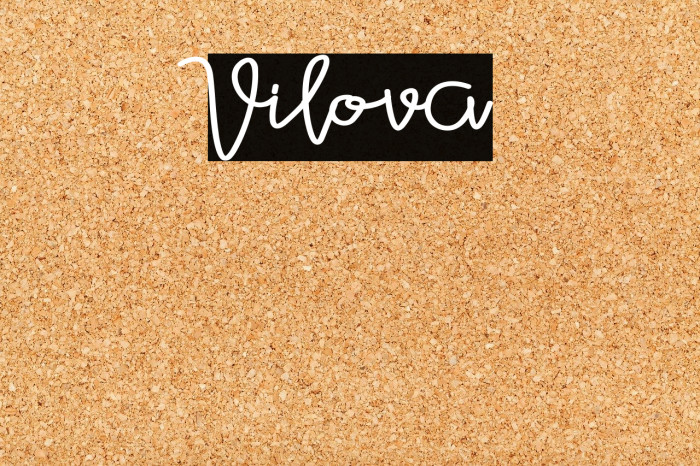 Vilova Font examples