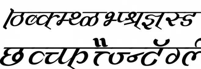 Vimal Italic 字体 大写