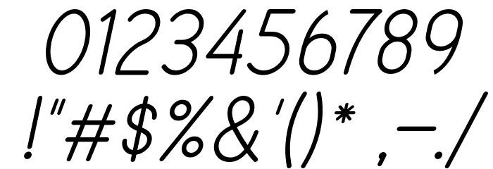 Viminalis-Italic Font OTHER CHARS