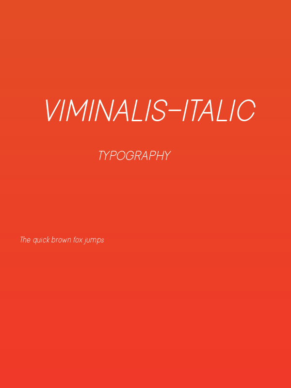 Viminalis-Italic Poster
