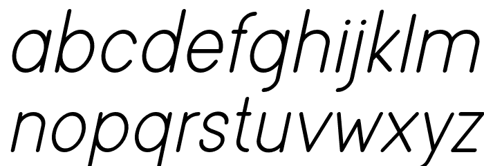 Viminalis-Italic Font LOWERCASE