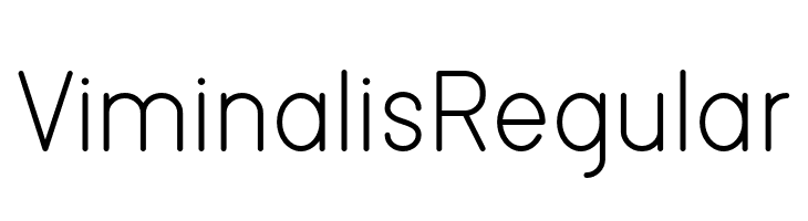 ViminalisRegular  baixar fontes gratis
