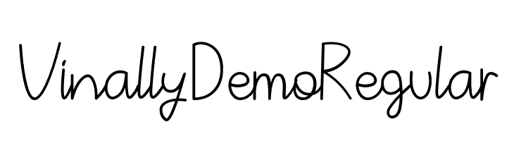 VinallyDemoRegular  नि: शुल्क फ़ॉन्ट्स डाउनलोड