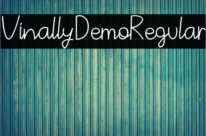 VinallyDemoRegular Example 1