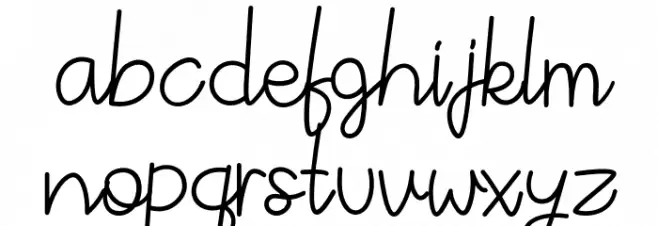 VinallyDemoRegular Шрифта строчной