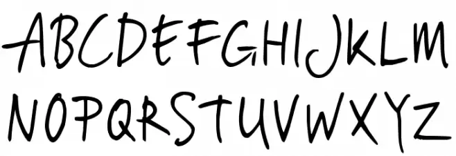 VincHand Schriftart Groß