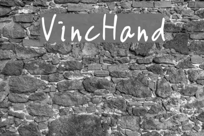 VincHand Font examples