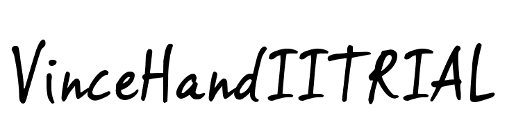 VinceHandIITRIAL  Free Fonts Download