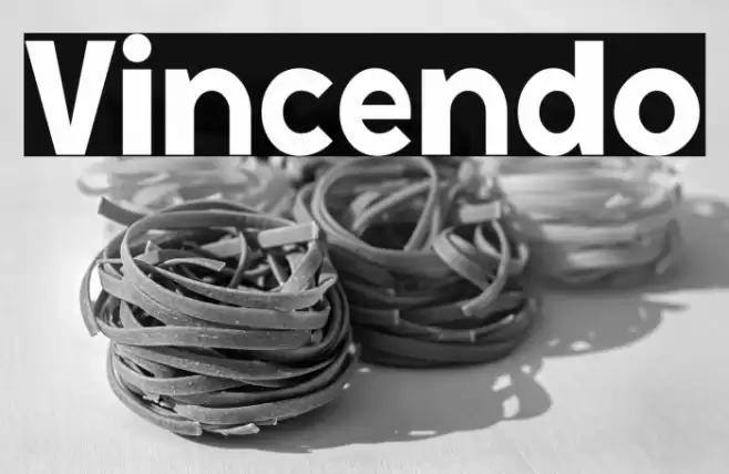 Vincendo Font examples