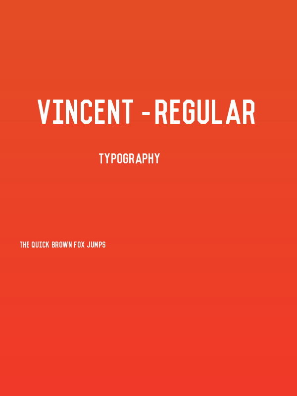 Vincent-Regular Poster