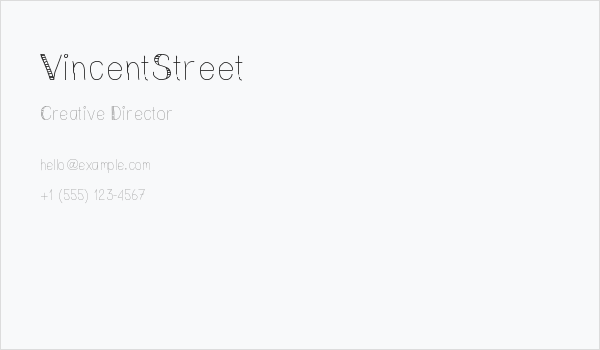VincentStreet Business Card