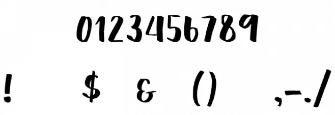 Vincentia Шрифта ДРУГИЕ символов