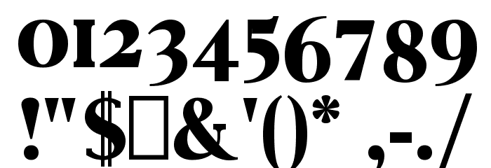 Vincentio Regular Font OTHER CHARS