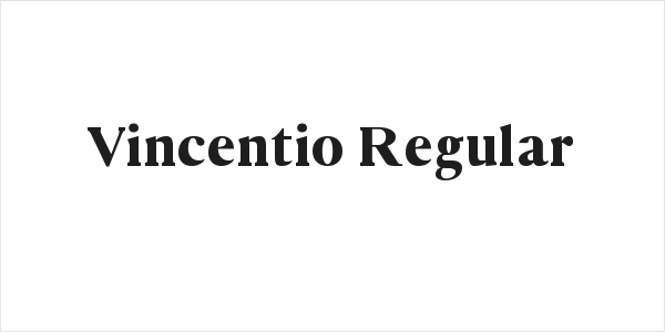 Vincentio Regular Logo