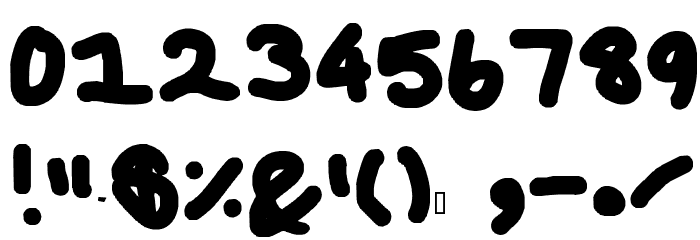 Vincent's Eyeball Font OTHER CHARS