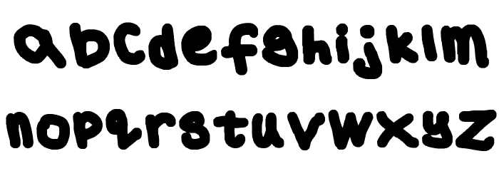 Vincent's Eyeball Font LOWERCASE