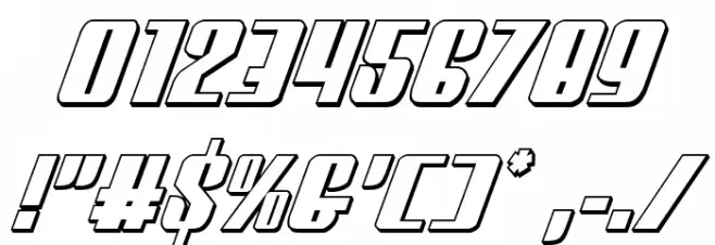 Vindicator 3D Italic