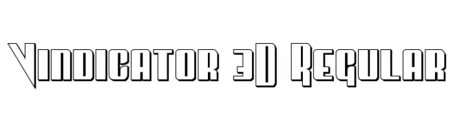 Vindicator 3D Regular  Fuentes Gratis Descargar