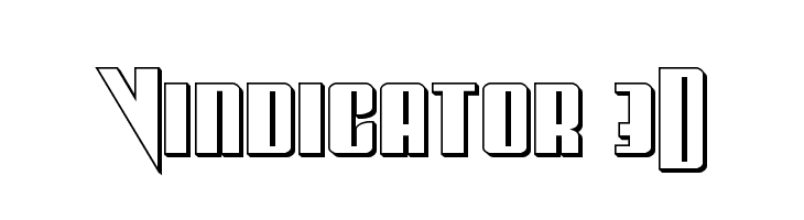 Vindicator 3D Caratteri