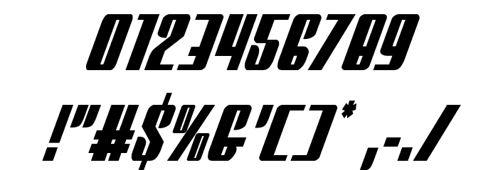 Vindicator Condensed Italic Font OTHER CHARS
