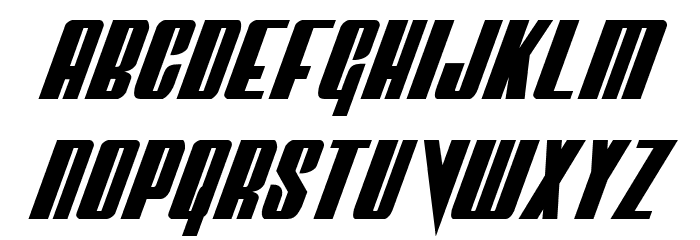 Vindicator Condensed Italic Font LOWERCASE