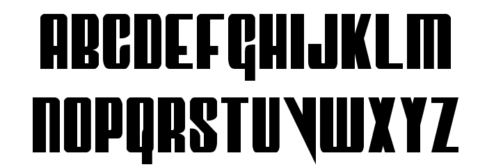 Vindicator Condensed Font LOWERCASE
