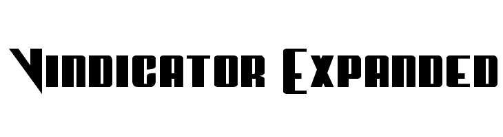 Vindicator Expanded  नि: शुल्क फ़ॉन्ट्स डाउनलोड