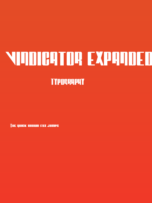 Vindicator Expanded Poster