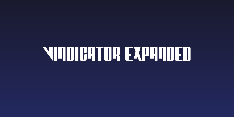 Vindicator Expanded Social Header