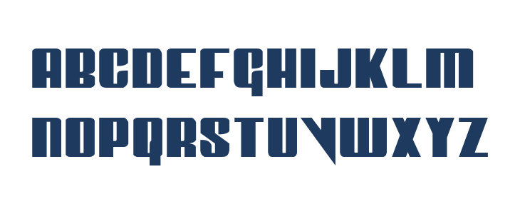 Vindicator Expanded Lowercase