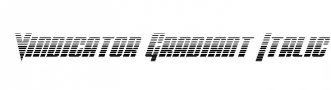 Vindicator Gradiant Italic  Frei Schriftart Herunterladen