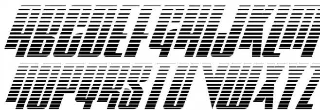 Vindicator Gradiant Italic Шрифта ВЕРХНИЙ