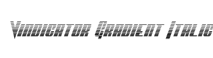 Vindicator Gradient Italic  नि: शुल्क फ़ॉन्ट्स डाउनलोड