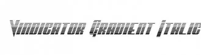 Vindicator Gradient Italic  Fuentes Gratis Descargar