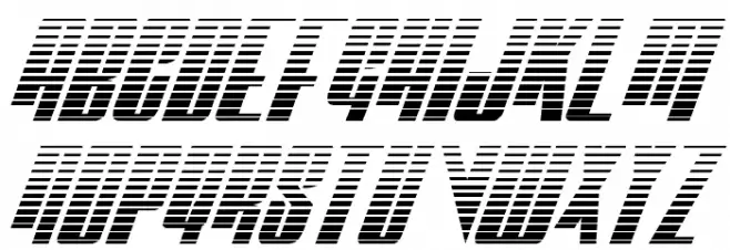 Vindicator Gradient Italic خط أحرف كبيرة