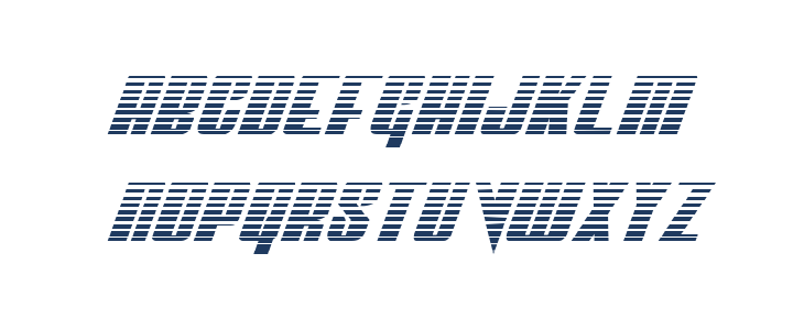 Vindicator Gradient Italic Lowercase
