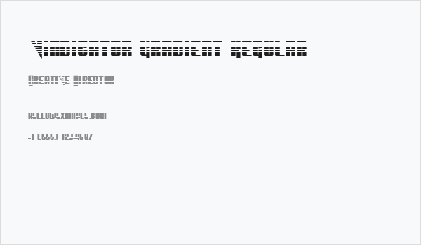 Vindicator Gradient Regular Business Card